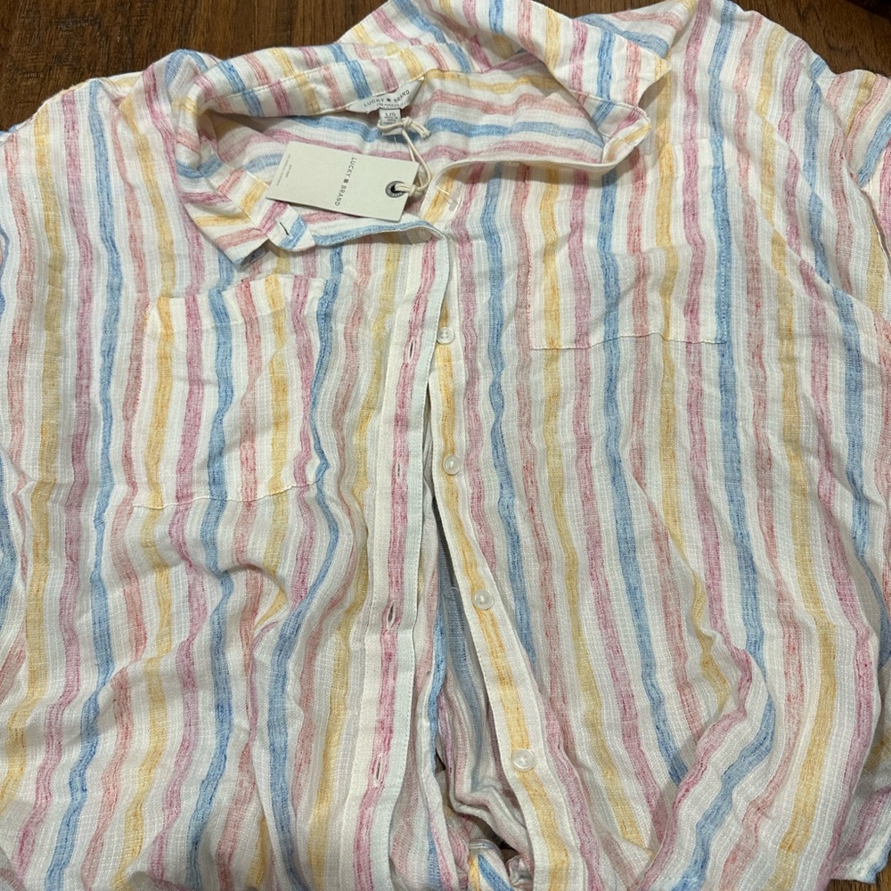 Lucky brand short sleeve button down